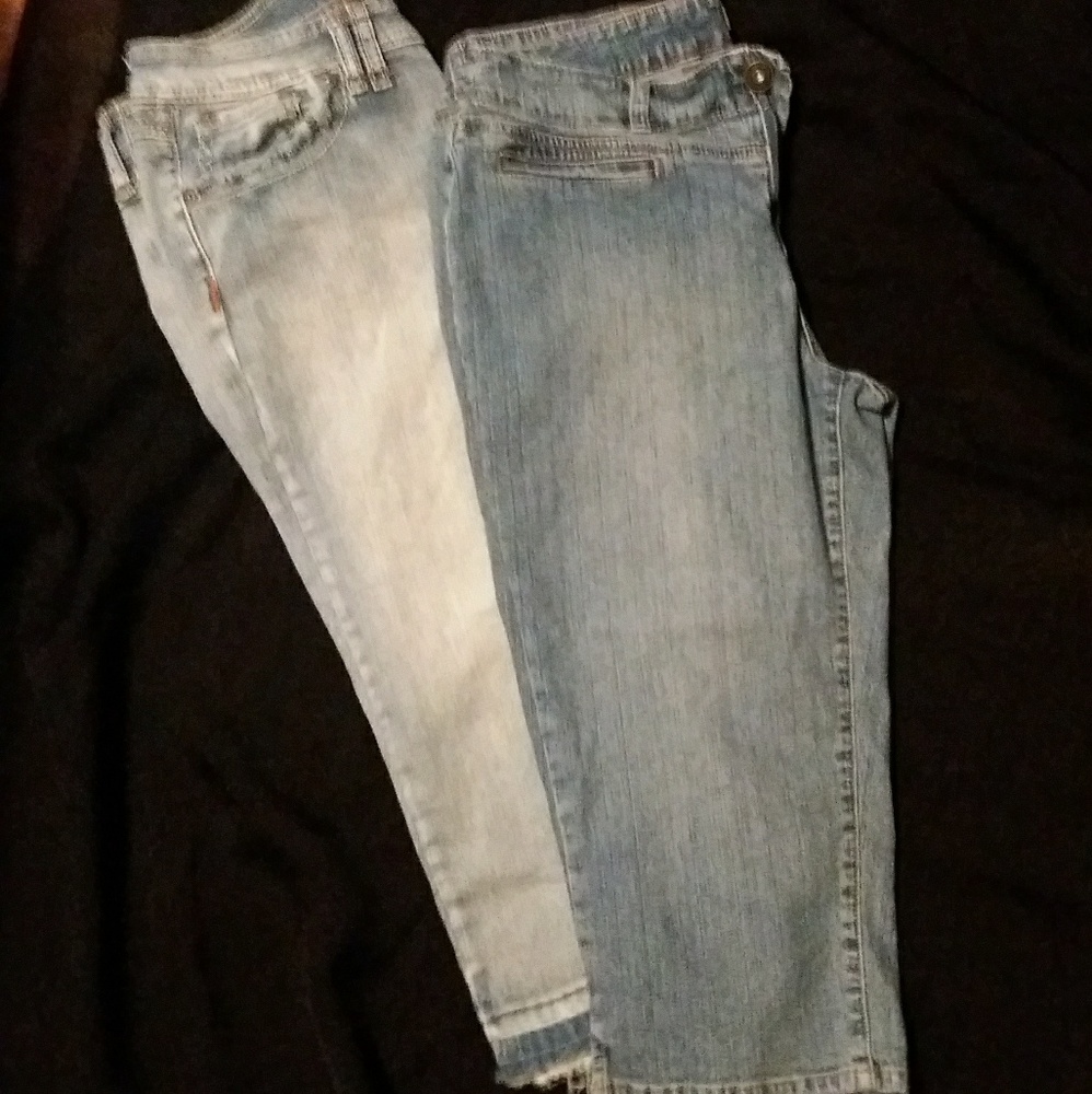 2 jean capris